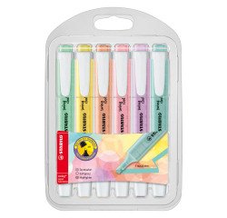 Subrayadores Stabilo Swing Cool color pastel surtidos - Estuche de 6