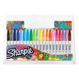 Permanent marker with cap Sharpie fine conical point  - assortment of colors - sleeve of 20