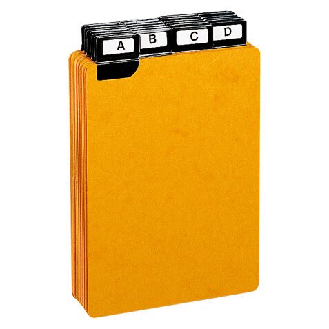 Guide cards 148 x 105 mm Exacompta yellow - set of 24
