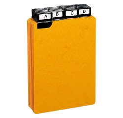 Guide cards 148 x 105 mm Exacompta yellow - set of 24