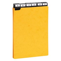 Guide cards 210 x 148 mm Exacompta yellow - set of 25