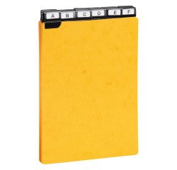 Guide cards 210 x 148 mm Exacompta yellow - set of 25