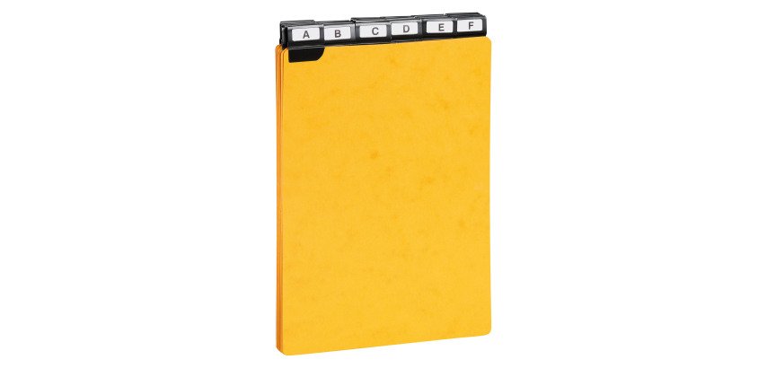 Guide cards 210 x 148 mm Exacompta yellow - set of 25