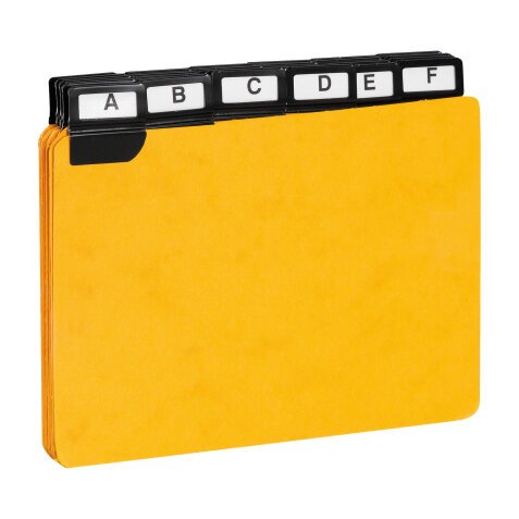 Guide card 105 x 148 mm Exacompta yellow - set of 24