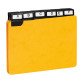 Guide de classement 105 x 148 mm Exacompta jaune - Jeu de 24