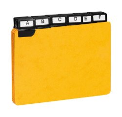 Guide card 105 x 148 mm Exacompta yellow - set of 24