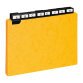 Guide de classement 148 x 210 mm Exacompta jaune - Jeu de 24