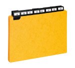 Guide de classement 148 x 210 mm Exacompta Jaune - Jeu de 24