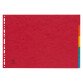 Intercalaire A3 carte lustrée colorée Exacompta 5 onglets neutres multicolores - 1 jeu
