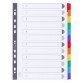 Intercalaire A4 carte160 g Exacompta 12 onglets neutres réinscriptibles multicolores - 1 jeu