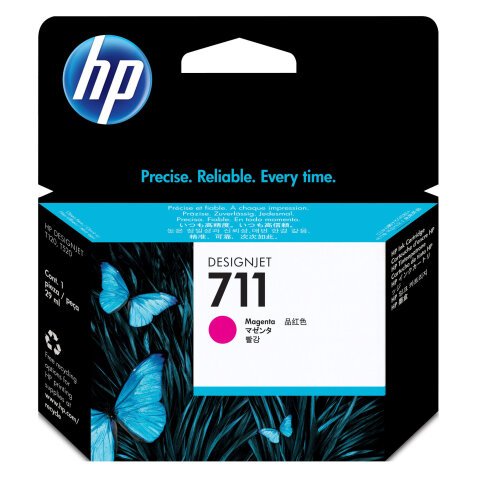HP 711 (CZ13x) Cartucho original colores separados capacidad estándar