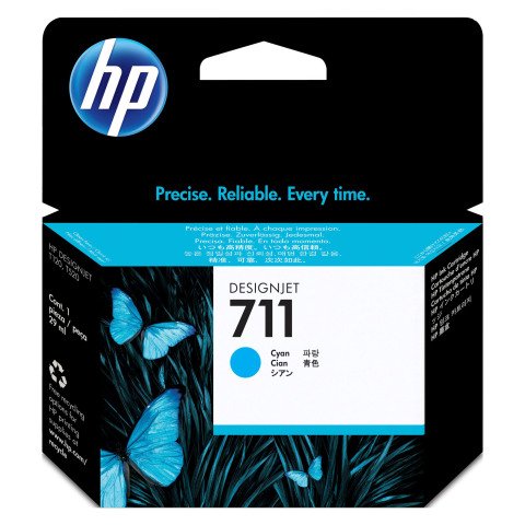 HP 711 (CZ130A) Cartucho original cian capacidad estándar