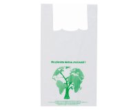 Composteerbare zakken met lussen H 54 x B 30 x D 7 cm - doos van 1000