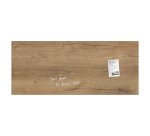 tableau en verre décor bois - 130 x 55 cm