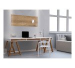 tableau en verre décor bois - 130 x 55 cm