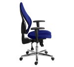 Chaise de bureau HOLLY SITNESS dossier maille - avec accoudoirs - Mécanisme Synchrone - Pieds chrome