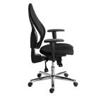 Chaise de bureau HOLLY SITNESS dossier maille - avec accoudoirs - Mécanisme Synchrone - Pieds chrome