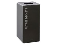 Sortierungsbox 40 L ohne Schloss Cubatri grau - Restabfall
