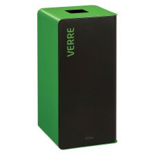 Borne de tri 40 L sans serrure Cubatri Rossignol vert - Tri verre