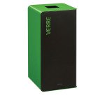 Borne de tri 40 L sans serrure Cubatri Rossignol vert - Tri verre