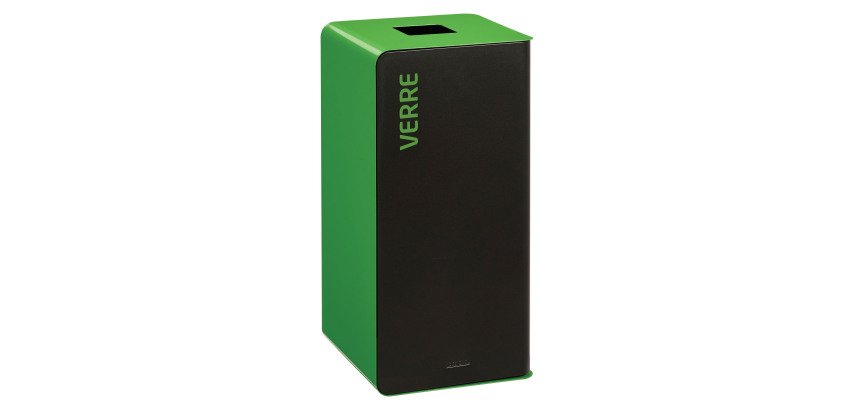 Sorting box 40 L without lock Cubatri green - glass