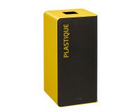 Sorting box 40 L without lock Cubatri yellow - residual plastic