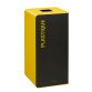 Sorting box 40 L without lock Cubatri yellow - residual plastic