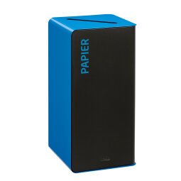 Borne de tri 40 L sans serrure Cubatri Rossignol bleu - Tri papier