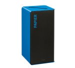 Borne de tri 40 L sans serrure cubatri bleu - Tri papier