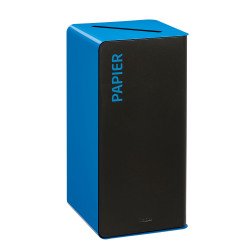 Borne de tri 40 L sans serrure cubatri bleu - Tri papier