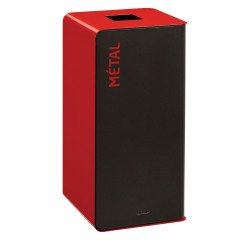 Sorting box 40 L without lock Cubatri red - metal