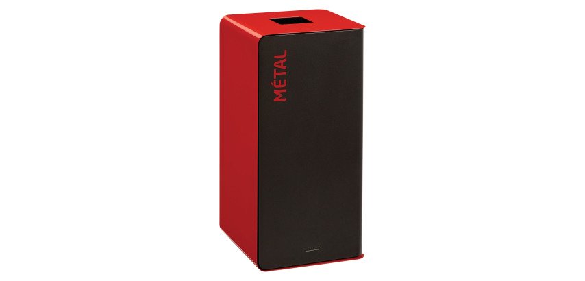 Sorting box 40 L without lock Cubatri red - metal