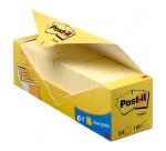 Pack de 18 blocs de notas Post-it 76 X 76 mm Amarillo + 6 GRATIS