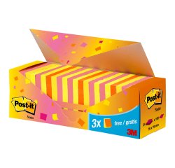 Blocs de notas Post-it 76 X 76 mm colores - Pack 21+3 GRATIS