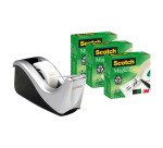 Pack 4 cintas Scotch Magic + Portarrollos GRATIS 