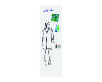 Tableau blanc Wall Up émaillé Legamaster H 200 x  L 59,5 cm