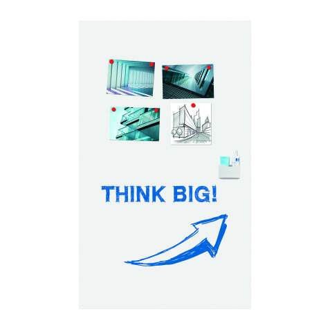 Tableau blanc émaillé Wall Up Legamaster H 200 x  L119,5 cm