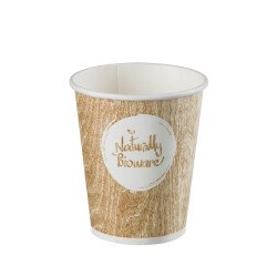 Vasos "Bioware" biodegradables desechables de cartón 15 cl - pack de 400