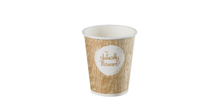Gobelet "Bioware" compostable jetable carton 15 cl - Lot de 400