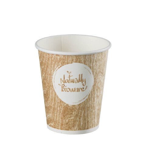 Vasos "Bioware" biodegradables desechables de cartón 15 cl - pack de 400