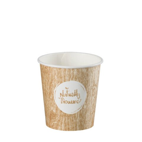 Vasos "Bioware" biodegradables desechables de cartón 10 cl - pack de 400