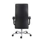 Fauteuil de bureau Tera Sitness cuir - avec accoudoirs - Mécanisme Synchrone - Pied aluminium