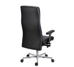 Fauteuil de bureau Tera Sitness cuir - avec accoudoirs - Mécanisme Synchrone - Pied aluminium