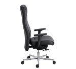 Fauteuil de bureau Tera Sitness cuir - avec accoudoirs - Mécanisme Synchrone - Pied aluminium