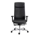 Fauteuil de bureau Tera Sitness cuir - avec accoudoirs - Mécanisme Synchrone - Pied aluminium