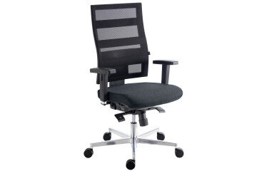 Sillón de oficina X Tender Sitness con reposabrazos regulables 3D - Gris 