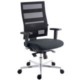 Chaise de bureau X TENDER SITNESS - dossier maille - avec accoudoirs - Mécanisme Synchrone - Pieds aluminium