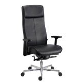 Office chair black leather Tera Sitness - Topstar