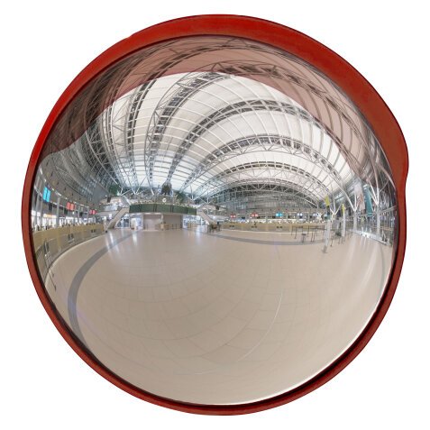 Unbreakable safety mirror inside/outside Ø 60 cm
