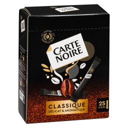 Sticks de café soluble Carte noire Classique - Boîte de 25